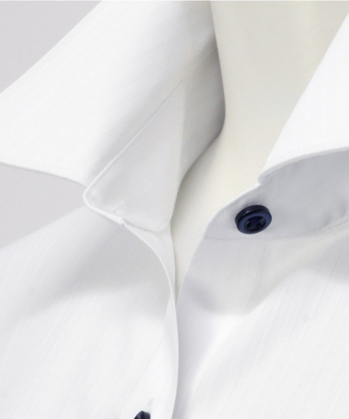 TOKYO SHIRTS(トウキョウシャツ)の「透け防止 形態安定ノーアイロン レギュラー 7分袖ビジネスワイシャツ(ビジネスシャツ・レディース・ホワイト・LL/S/M/L/XL)」の3枚目の写真
