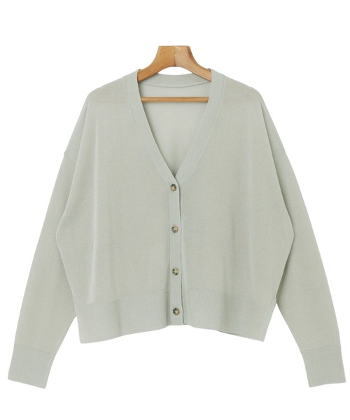 andme（アンドミー）の「UVカット接触冷感ショート丈シアーカーディガン（カーディガン/ボレロ・レディース・グレー/ブルー/スミクロ/モカ/ボルドー/クリーム/ピンク/ライム・M）」の10枚目の写真