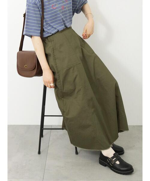 ehka sopo（エヘカソポ）の「ベイカースカート（スカート・レディース・ベージュ/ブラック/カーキ・F）」の3枚目の写真