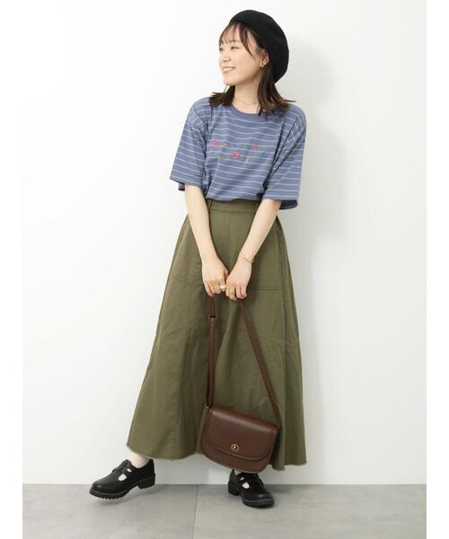 ehka sopo（エヘカソポ）の「ベイカースカート（スカート・レディース・ベージュ/ブラック/カーキ・F）」の10枚目の写真