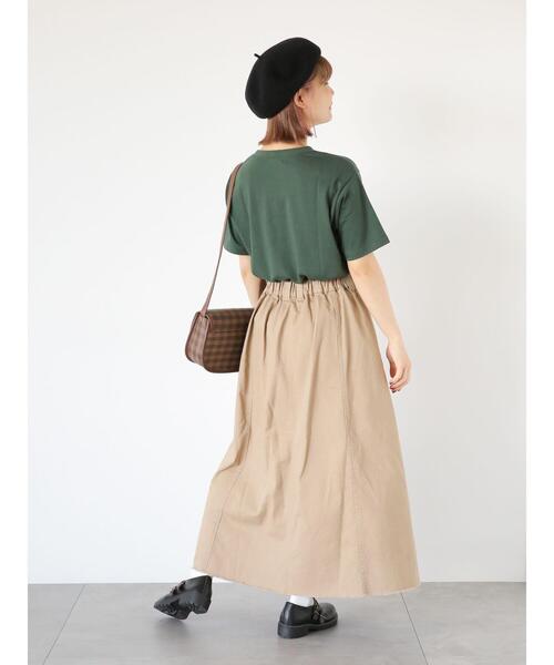 ehka sopo（エヘカソポ）の「ベイカースカート（スカート・レディース・ベージュ/ブラック/カーキ・F）」の16枚目の写真