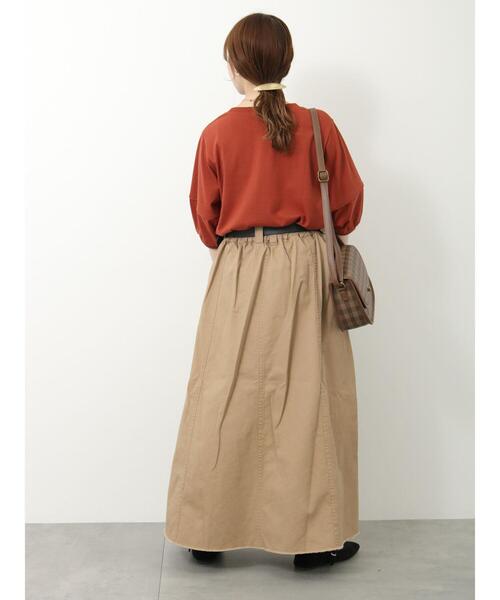 ehka sopo（エヘカソポ）の「ベイカースカート（スカート・レディース・ベージュ/ブラック/カーキ・F）」の18枚目の写真