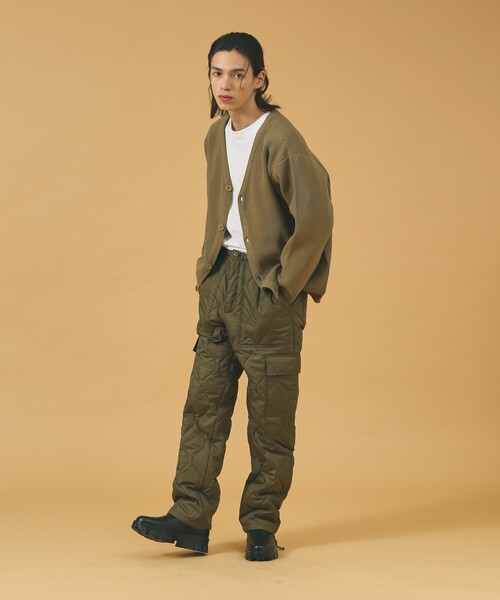 TAION(タイオン)の「【TAION / タイオン】MILITARY CARGO DOWN PANTS/ダウンパンツ/ミリタリーカーゴ-132ML-1(カーゴパンツ・メンズ・カーキ/ブラック・M/L/XL)」の8枚目の写真