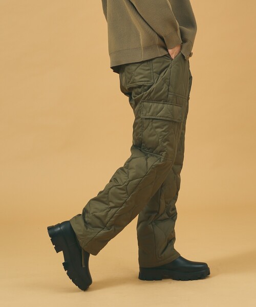 TAION(タイオン)の「【TAION / タイオン】MILITARY CARGO DOWN PANTS/ダウンパンツ/ミリタリーカーゴ-132ML-1(カーゴパンツ・メンズ・カーキ/ブラック・M/L/XL)」の7枚目の写真