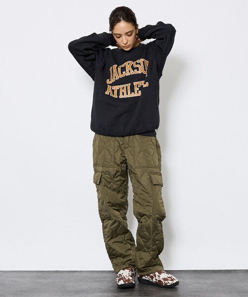 TAION(タイオン)の「【TAION / タイオン】MILITARY CARGO DOWN PANTS/ダウンパンツ/ミリタリーカーゴ-132ML-1(カーゴパンツ・メンズ・カーキ/ブラック・M/L/XL)」の4枚目の写真