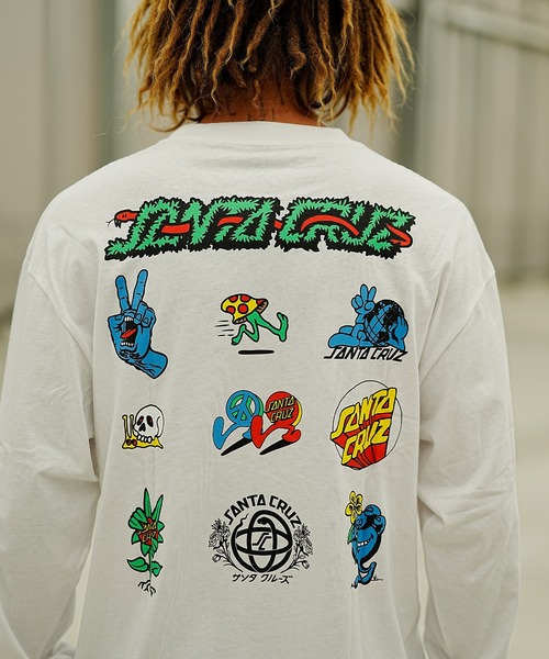 SANTA CRUZ(サンタクルーズ)の「【ムラサキスポーツ限定】SANTACRUZ/サンタクルーズ ロンT/長袖 バックプリント 502233402(Tシャツ/カットソー・メンズ・グレイッシュブルー/ブラック/ホワイト・M/XL/L)」の7枚目の写真