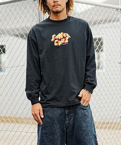 SANTA CRUZ(サンタクルーズ)の「【ムラサキスポーツ限定】SANTACRUZ/サンタクルーズ ロンT/長袖 バックプリント 502233402(Tシャツ/カットソー・メンズ・グレイッシュブルー/ブラック/ホワイト・M/XL/L)」の9枚目の写真