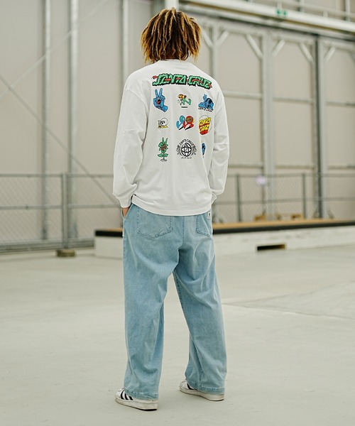 SANTA CRUZ(サンタクルーズ)の「【ムラサキスポーツ限定】SANTACRUZ/サンタクルーズ ロンT/長袖 バックプリント 502233402(Tシャツ/カットソー・メンズ・グレイッシュブルー/ブラック/ホワイト・M/XL/L)」の6枚目の写真