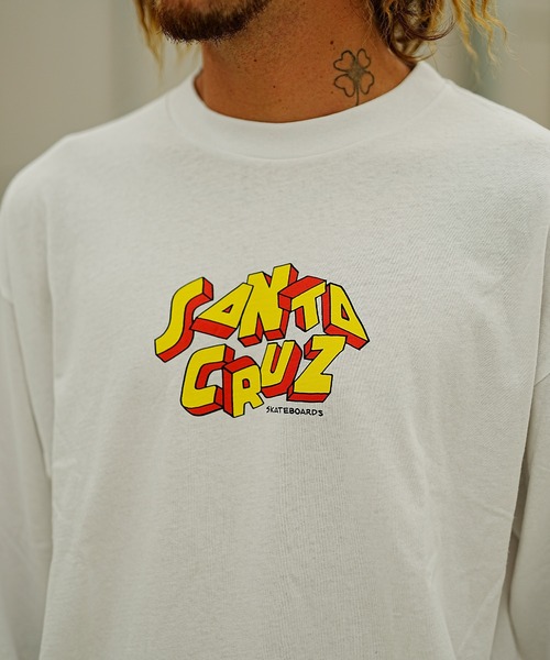 SANTA CRUZ(サンタクルーズ)の「【ムラサキスポーツ限定】SANTACRUZ/サンタクルーズ ロンT/長袖 バックプリント 502233402(Tシャツ/カットソー・メンズ・グレイッシュブルー/ブラック/ホワイト・M/XL/L)」の8枚目の写真