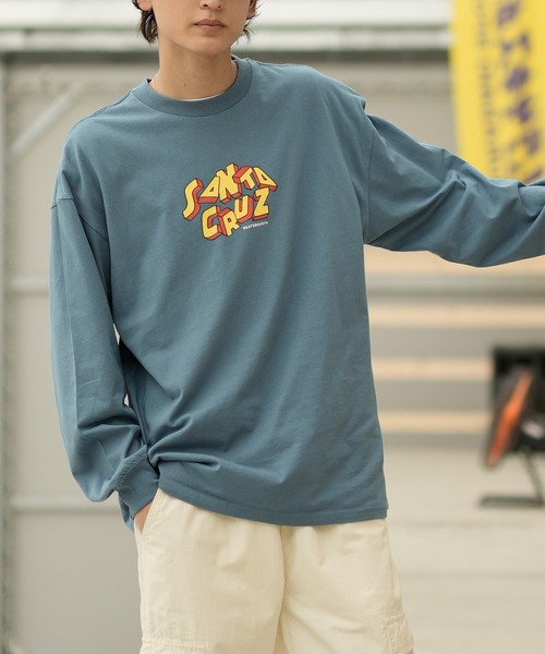 SANTA CRUZ(サンタクルーズ)の「【ムラサキスポーツ限定】SANTACRUZ/サンタクルーズ ロンT/長袖 バックプリント 502233402(Tシャツ/カットソー・メンズ・グレイッシュブルー/ブラック/ホワイト・M/XL/L)」の14枚目の写真