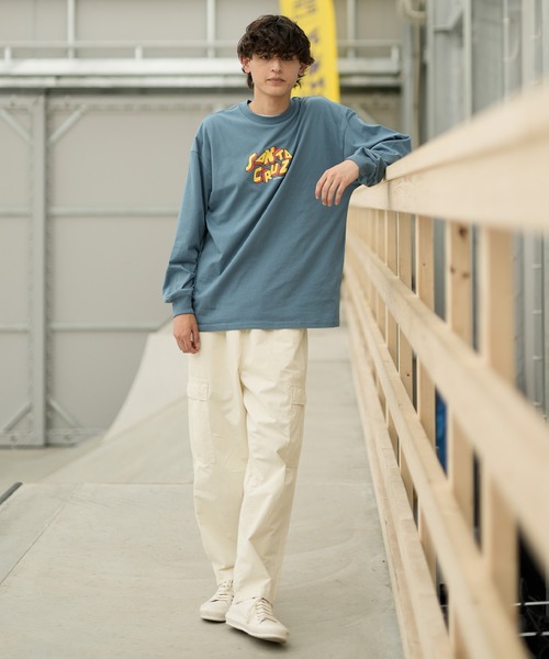SANTA CRUZ(サンタクルーズ)の「【ムラサキスポーツ限定】SANTACRUZ/サンタクルーズ ロンT/長袖 バックプリント 502233402(Tシャツ/カットソー・メンズ・グレイッシュブルー/ブラック/ホワイト・M/XL/L)」の17枚目の写真