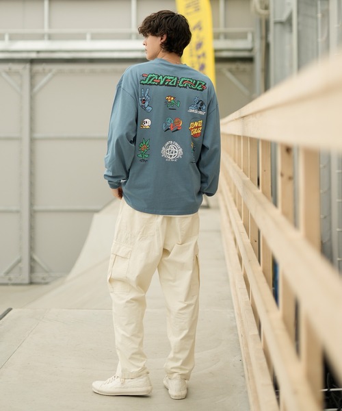 SANTA CRUZ(サンタクルーズ)の「【ムラサキスポーツ限定】SANTACRUZ/サンタクルーズ ロンT/長袖 バックプリント 502233402(Tシャツ/カットソー・メンズ・グレイッシュブルー/ブラック/ホワイト・M/XL/L)」の19枚目の写真