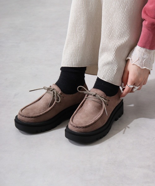 LibertyDoll（リバティードール）の「LibertyDoll 厚底トラックソール  チロリアン（ドレスシューズ・レディース・ブラック/ブラック系その他/ダークブラウン/ベージュ系その他・43/41/M/40/LL/42/3XL/L/44/S/3L）」の4枚目の写真