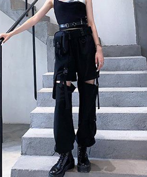 GLAMOROUS JANE（グラマラスジェーン）の「ZIPセパレートミリタリーパンツ（その他パンツ・レディース・ブラック/ホワイト・M/L）」の15枚目の写真