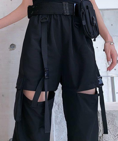 GLAMOROUS JANE（グラマラスジェーン）の「ZIPセパレートミリタリーパンツ（その他パンツ・レディース・ブラック/ホワイト・M/L）」の22枚目の写真