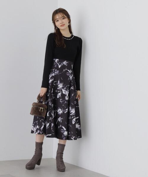 PROPORTION BODY DRESSING（プロポーションボディドレッシング）の「パールネックリブニット / 1213270018（ニット/セーター・レディース・ピンク/ブラック/グレー・SMALL/MEDIUM）」の22枚目の写真