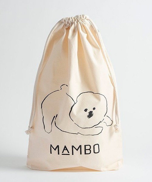 MAMBO(マンボ)の「コットン巾着 Lサイズ(トートバッグ・レディース・ホワイト・FREE)」の1枚目の写真