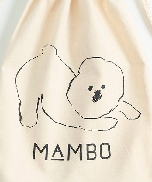 MAMBO(マンボ)の「コットン巾着 Lサイズ(トートバッグ・レディース・ホワイト・FREE)」の2枚目の写真
