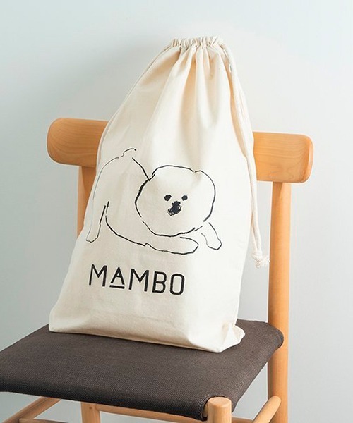 MAMBO(マンボ)の「コットン巾着 Lサイズ(トートバッグ・レディース・ホワイト・FREE)」の8枚目の写真