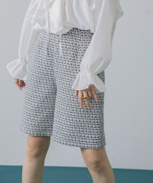 HEYUMM（ヘユム）の「ツィードバミューダパンツ（その他パンツ）」