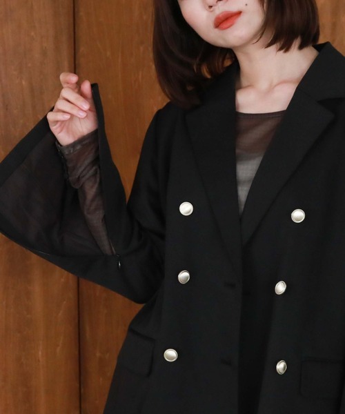archives(アルシーヴ)の「チェックチュールTOPS(Tシャツ/カットソー・レディース・ブラウン/チャコールグレー/ブラック・MEDIUM)」の10枚目の写真