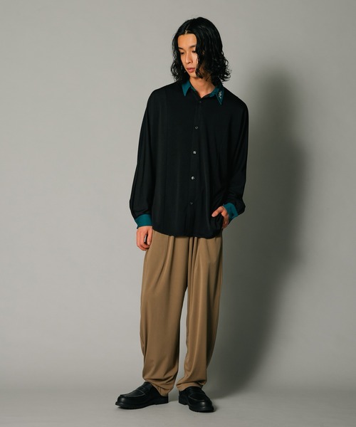 UNIIT（ユニット）の「【UNIIT/ユニット】ポリエステルツイル　ワイドバルーンパンツ（その他パンツ・メンズ・チャコールグレー/ブラック/ベージュ・MEDIUM/LARGE）」の14枚目の写真