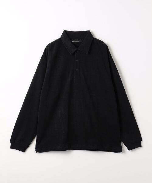 green label relaxing（グリーンレーベルリラクシング）の「ソフトフリース ポロシャツ（ポロシャツ・メンズ・ブラック/ピンク/ライトグレー・S/M/L/XL）」の17枚目の写真