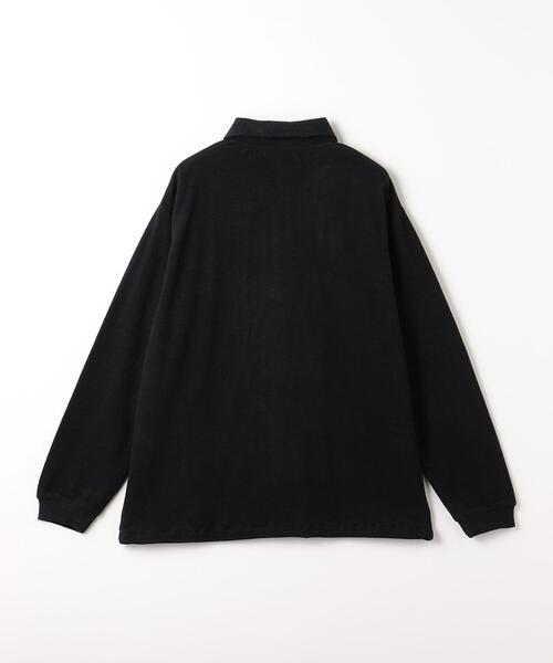 green label relaxing（グリーンレーベルリラクシング）の「ソフトフリース ポロシャツ（ポロシャツ・メンズ・ブラック/ピンク/ライトグレー・S/M/L/XL）」の18枚目の写真