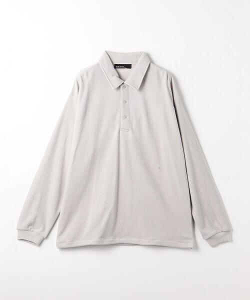 green label relaxing（グリーンレーベルリラクシング）の「ソフトフリース ポロシャツ（ポロシャツ・メンズ・ブラック/ピンク/ライトグレー・S/M/L/XL）」の21枚目の写真