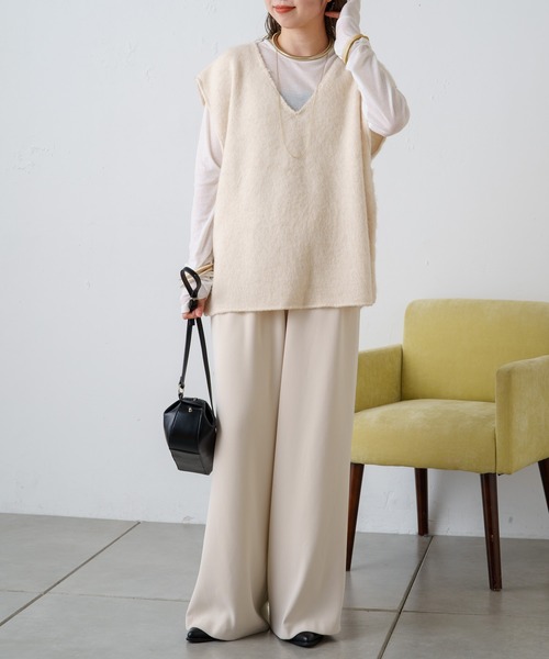 Omekashi（オメカシ）の「シアーフライスプルオーバー（Tシャツ/カットソー・レディース・オレンジ/ライトグレー/チャコールグレー/ピンク/オフホワイト・FREE）」の16枚目の写真