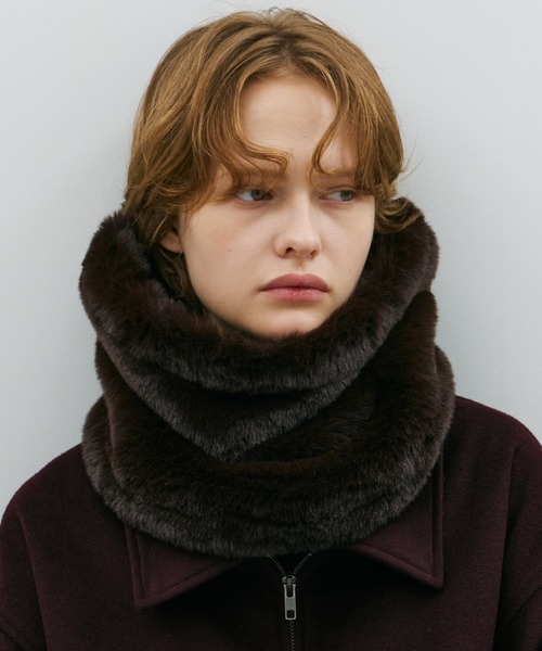 AFF AIVER ボリュームファーネックウォーマー（ネックウォーマー