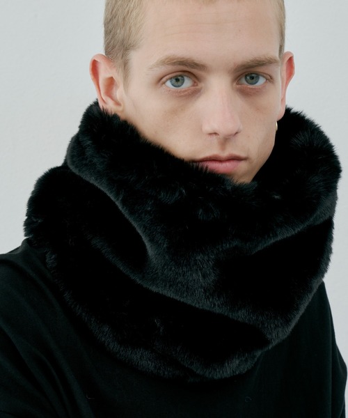 AFF AIVER（エイエフエフアイバー）の「AFF AIVER　ボリュームファーネックウォーマー（ネックウォーマー/スヌード・メンズ・ベージュ系その他/ブラック/ネイビー/ベージュ系/ダークネイビー/ダークブラウン・FREE）」の11枚目の写真