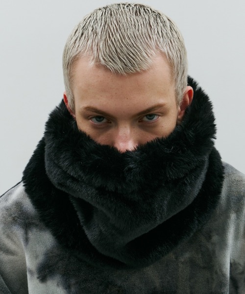 Paul Smith ファー ネックウォーマー AFF AIVER ボリュームファーネックウォーマー（ネックウォーマー