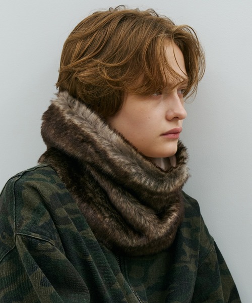 AFF AIVER ボリュームファーネックウォーマー（ネックウォーマー