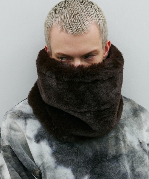 AFF AIVER ボリュームファーネックウォーマー（ネックウォーマー