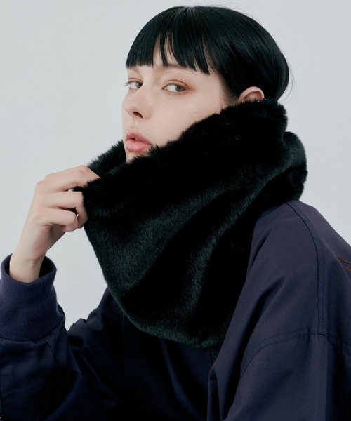 AFF AIVER ボリュームファーネックウォーマー（ネックウォーマー