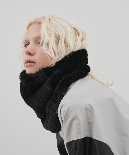 AFF AIVER ボリュームファーネックウォーマー（ネックウォーマー