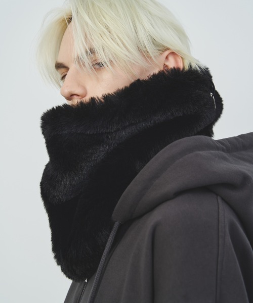 AFF AIVER ボリュームファーネックウォーマー（ネックウォーマー