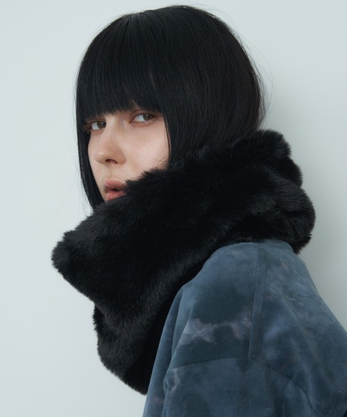 AFF AIVER ボリュームファーネックウォーマー（ネックウォーマー