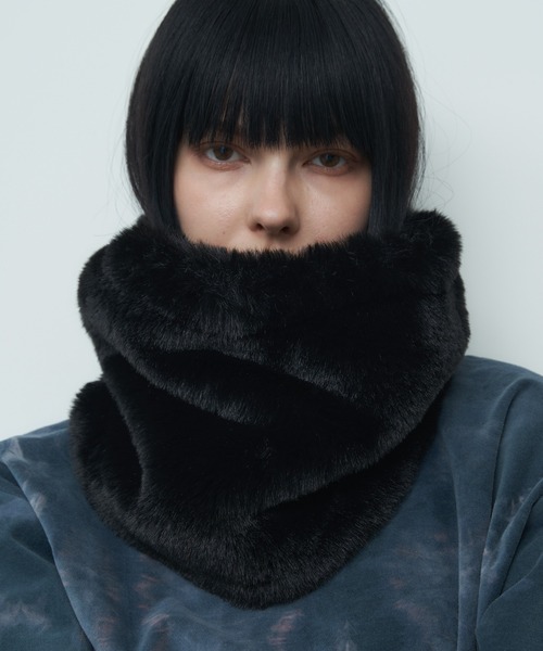 AFF AIVER（エイエフエフアイバー）の「AFF AIVER　ボリュームファーネックウォーマー（ネックウォーマー/スヌード・メンズ・ベージュ系その他/ブラック/ネイビー/ベージュ系/ダークネイビー/ダークブラウン・FREE）」の20枚目の写真