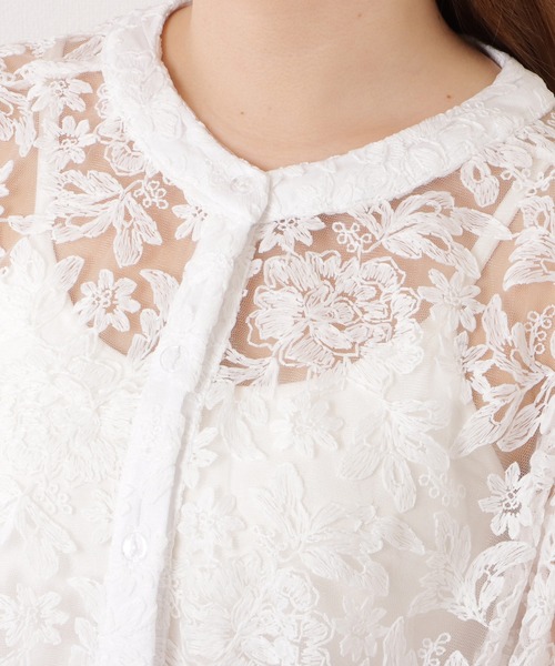 Lace Ladies(レースレディース)の「フラワー刺繍クルーネックバルーンブラウス(シャツ/ブラウス・レディース・ホワイト/ブラック・FREE)」の17枚目の写真
