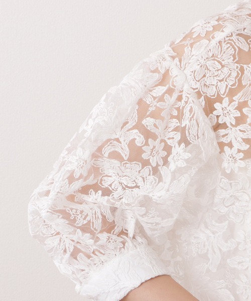 Lace Ladies(レースレディース)の「フラワー刺繍クルーネックバルーンブラウス(シャツ/ブラウス・レディース・ホワイト/ブラック・FREE)」の18枚目の写真
