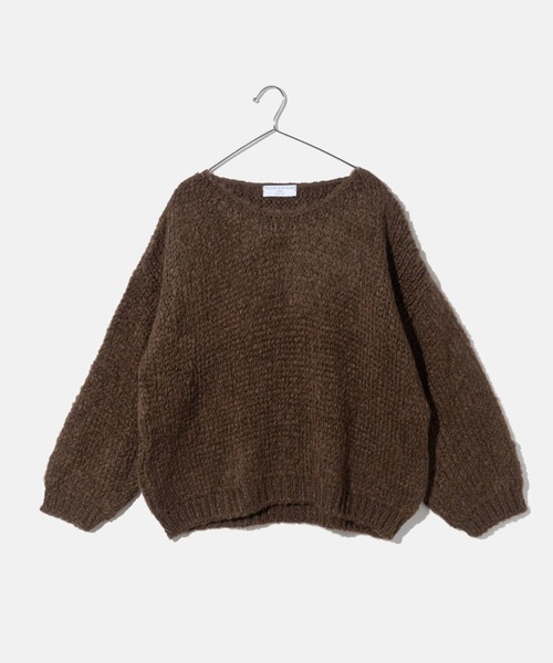TRICOTS JEAN MARC(トリコットジーンマルク)の「TRICOTS JEAN MARC SESAMY トリコット ジーン マーク ローゲージ ニット プルオーバー(ニット/セーター・レディース・グレイッシュベージュ/ライトブルー/グレー/ダークブラウン・FREE)」の3枚目の写真
