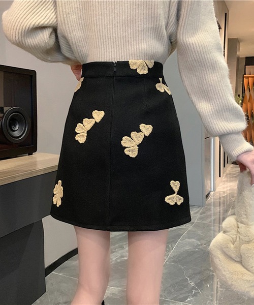 ROOPTOKYO(ループトウキョウ)の「▲フラワーモチーフ台形スカート(スカート・レディース・アイボリー/ブラック・S/M/L)」の16枚目の写真