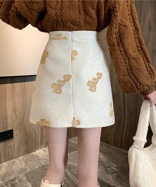 ROOPTOKYO(ループトウキョウ)の「▲フラワーモチーフ台形スカート(スカート・レディース・アイボリー/ブラック・S/M/L)」の12枚目の写真