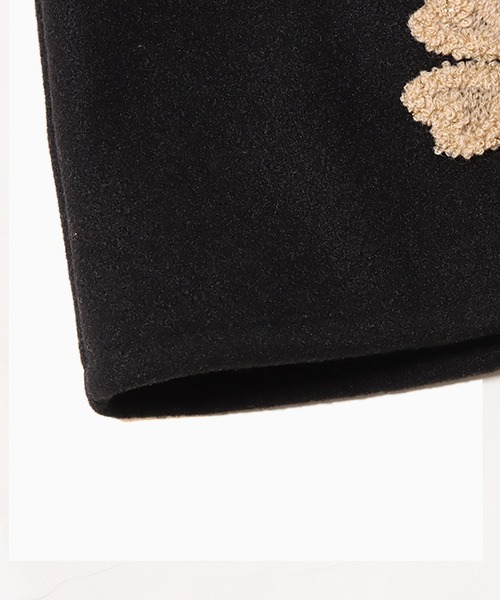 ROOPTOKYO(ループトウキョウ)の「▲フラワーモチーフ台形スカート(スカート・レディース・アイボリー/ブラック・S/M/L)」の4枚目の写真