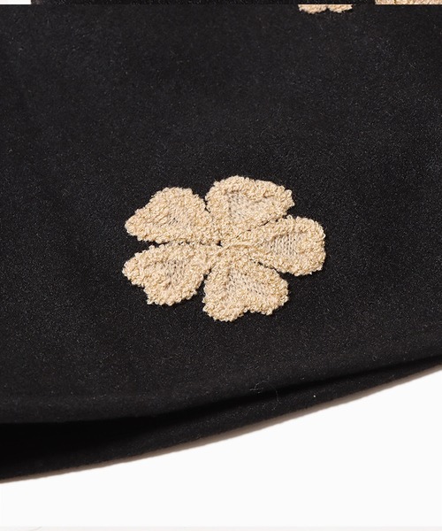 ROOPTOKYO(ループトウキョウ)の「▲フラワーモチーフ台形スカート(スカート・レディース・アイボリー/ブラック・S/M/L)」の5枚目の写真