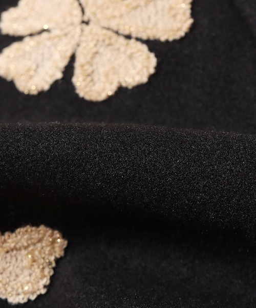 ROOPTOKYO(ループトウキョウ)の「▲フラワーモチーフ台形スカート(スカート・レディース・アイボリー/ブラック・S/M/L)」の7枚目の写真