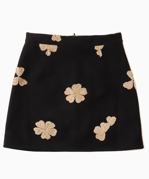 ROOPTOKYO(ループトウキョウ)の「▲フラワーモチーフ台形スカート(スカート・レディース・アイボリー/ブラック・S/M/L)」の10枚目の写真
