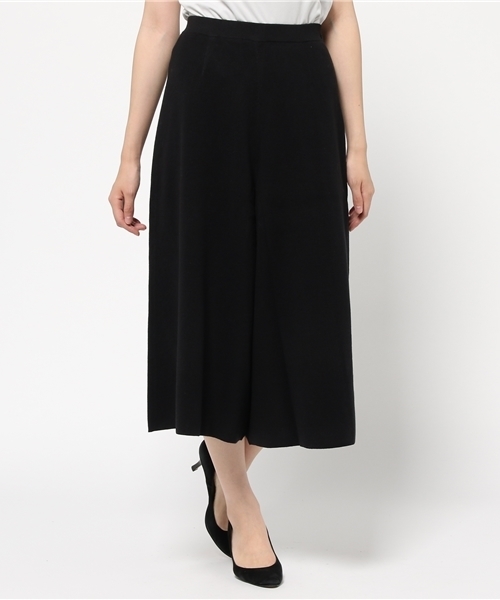 TATRAS CONCEPT STORE（タトラスコンセプトストア）の「TARRAZZO DONNA（トラッゾドンナ）ニットガウチョパンツ（スカート・レディース・キャメル/ボルドー/ブラック・FREE）」の2枚目の写真